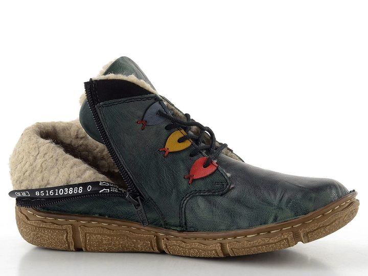 Rieker šněrovací kotník zelený Z3724-54