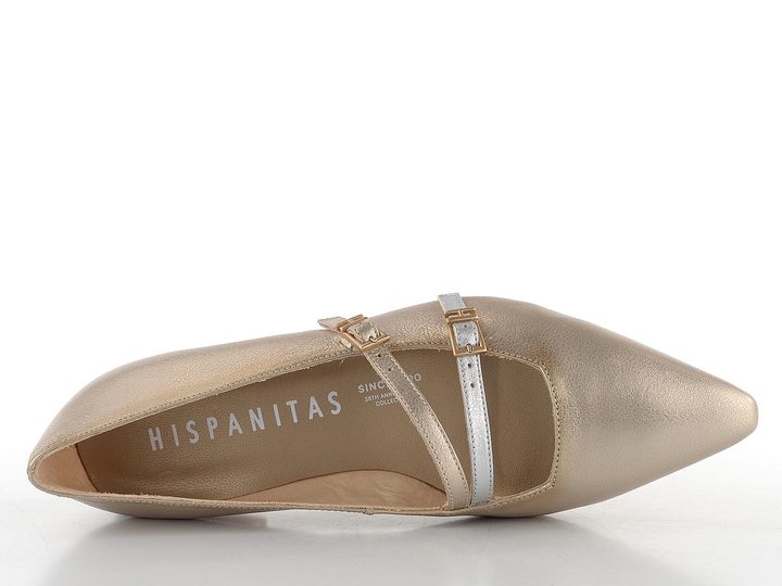 Hispanitas lodičky s nártovými pásky Dali Cava/Silver BHV254073