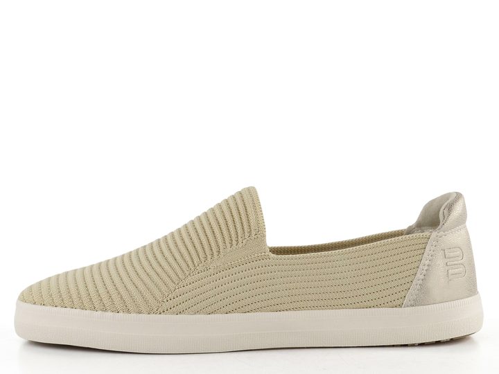 TT.BAGATT slip-on úpletové mokasíny beige/metallics D35-AKD60-6950