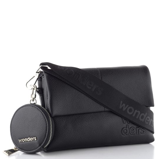 Wonders malá crossbody kabelka s etují negro WB-54020-C