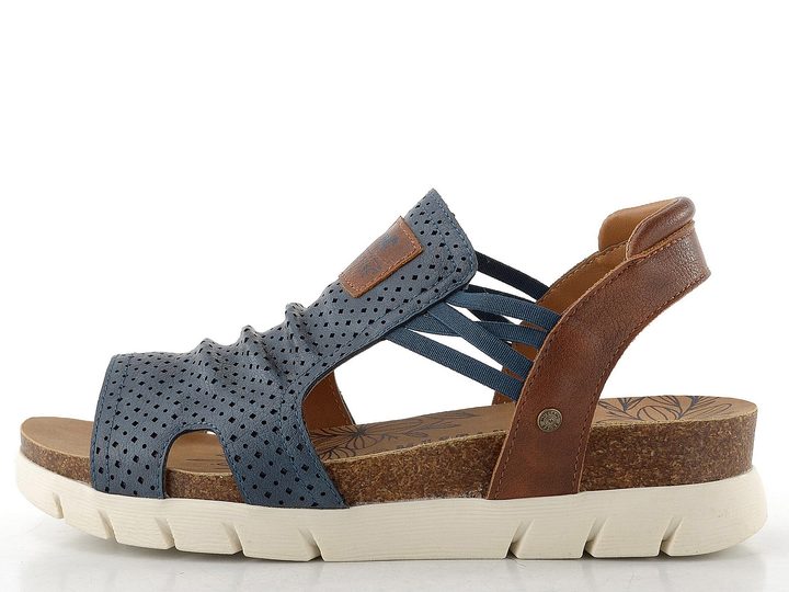 Mustang sandály s plným nártem a gumičkami navy 26M0422003