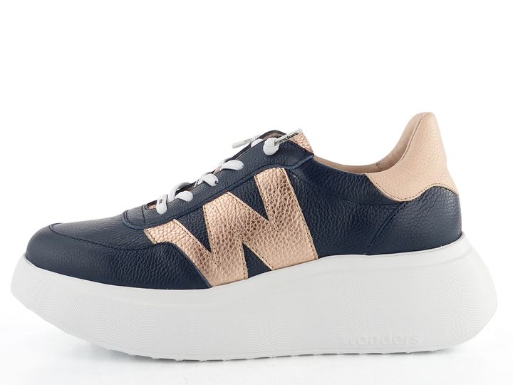 Wonders dámské tenisky na platformě Noche/Rame/Palo A-3625