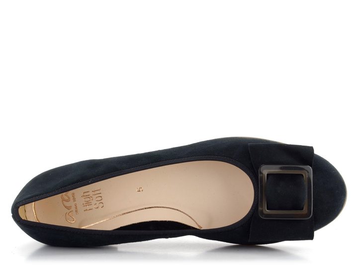 Ara dámské semišové baleríny Sardinia Black 12-31328-01