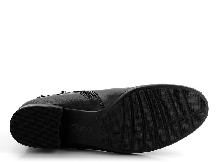 Gabor širšia členková obuv s retiazkou čierna 32.716.57