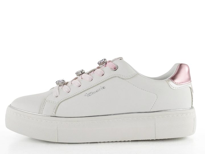 Tamaris tenisky na platformě White/Pink 1-23751-44