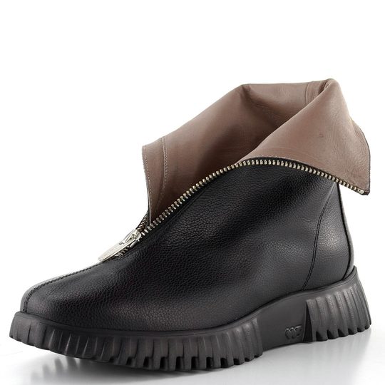 Wonders hladký kožený kotník negro A-4403