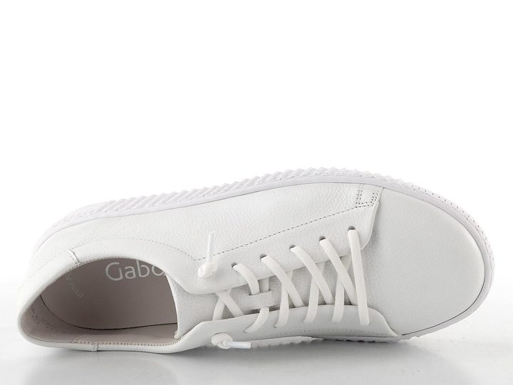 Gabor kožené biele poltopánky 73.331.21