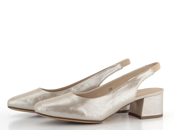 Caprice lodičky s volnou patou Taupe Metallic 9-29500-42