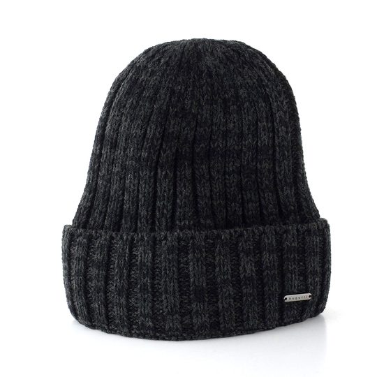 Bugatti pánská pletená čepice melírovaná charcoal 629312-980