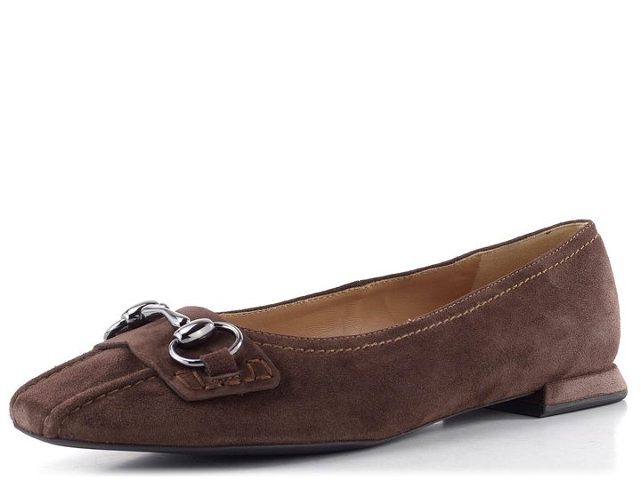 Högl semišové baleríny chocplum 0-100922-2100