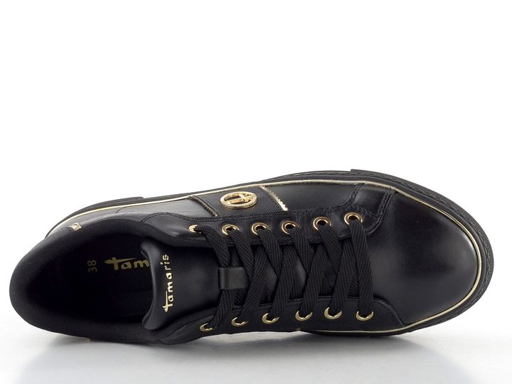 Tamaris tenisky na platformě black uni 1-23724-42