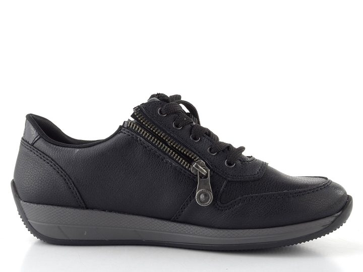 Rieker tenisky se zipy černé N1100-00