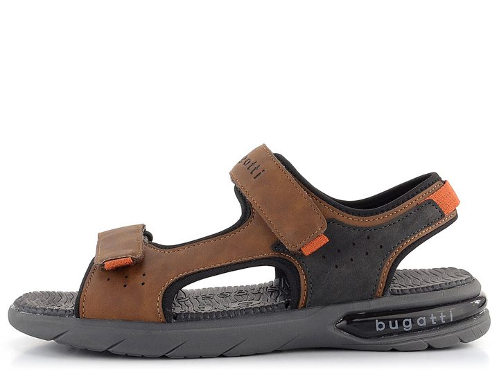 Bugatti pánské sandály se suchými zipy hnědé 341-A7Z81-5050