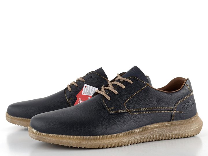 Rieker pánske šnurovacie poltopánky tmavo modré 10402-14