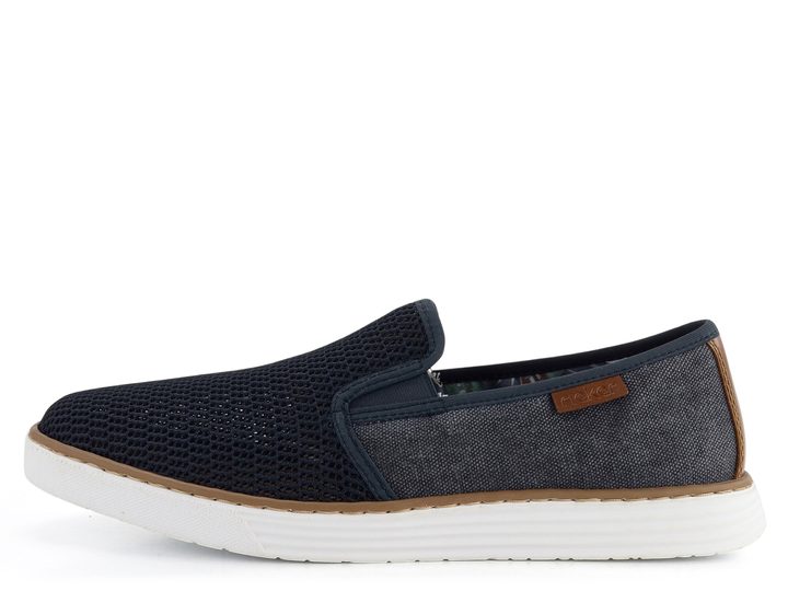 Rieker pánské prozouvací polobotky tmavě modré B2265-14