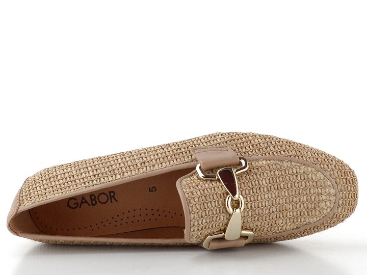Gabor splétané mokasíny sand/steppa 85.214.44