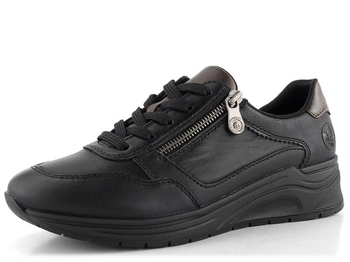 Rieker tenisky se zipem černé N9501-01