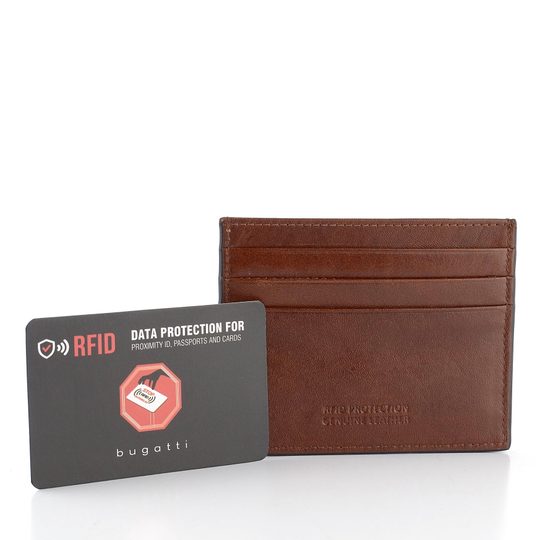 Bugatti kapesní pouzdro na karty cognac 49125007