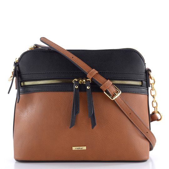 Rieker crossbody kabelka chestnut/schwarz H1652-22