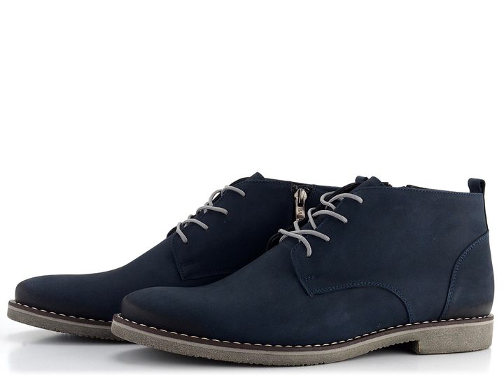 Barton pánský nubukový nižší kotník modrý MBZ5