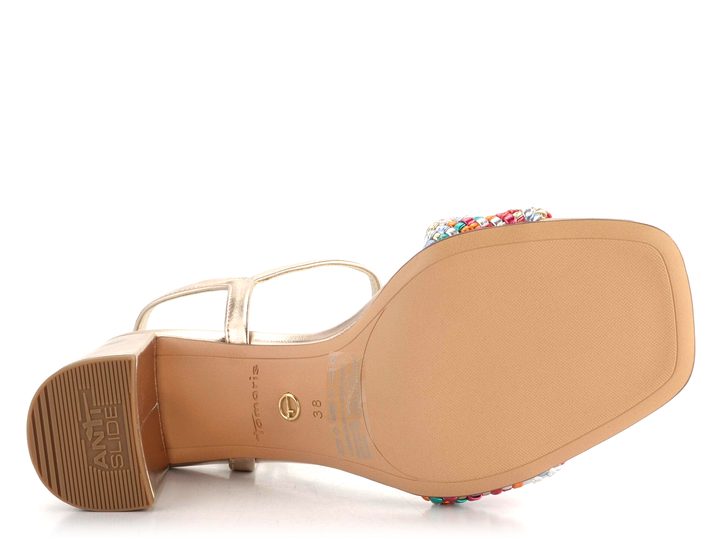 Tamaris sandály na širokém podpatku Multicolor 1-28055-42