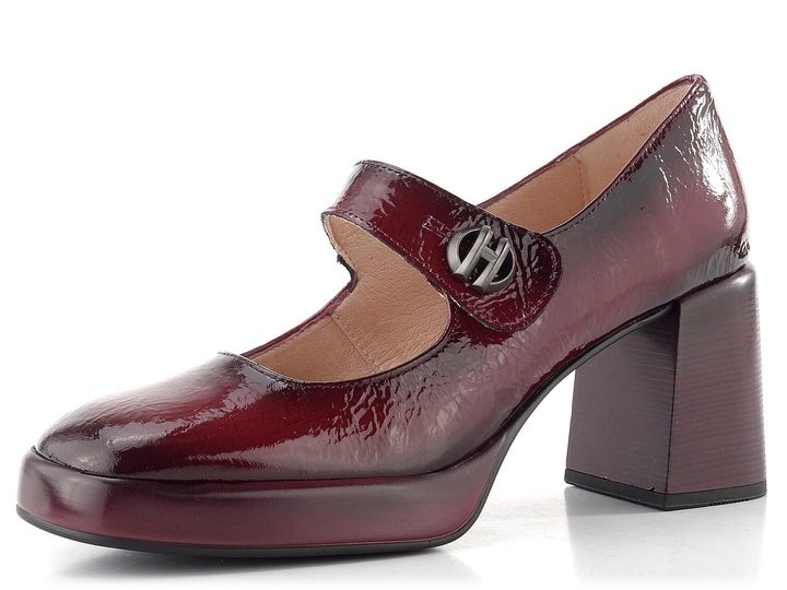 Hispanitas lodičky s páskem a širokým podpatkem Tokio wine HI254305