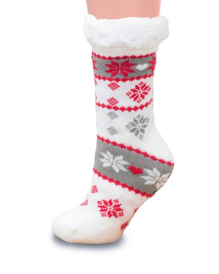 Dámské teplé vánoční ponožky v dárkové krabičce