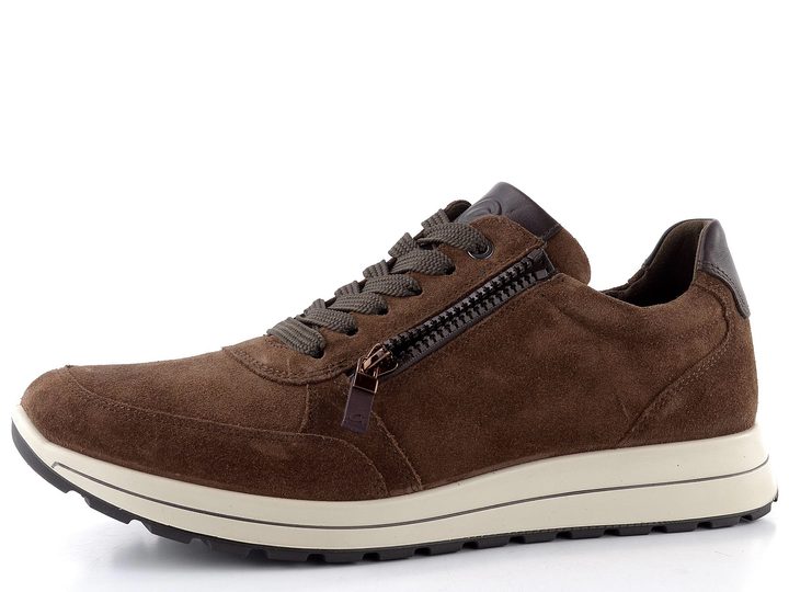 Ara širší pánské tenisky kožené Matteo Mocca/Amarone 11-24501-24