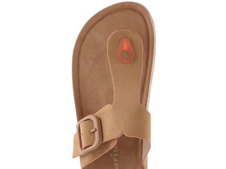 Tamaris textilní pantofle/žabky sand 1-27400-46