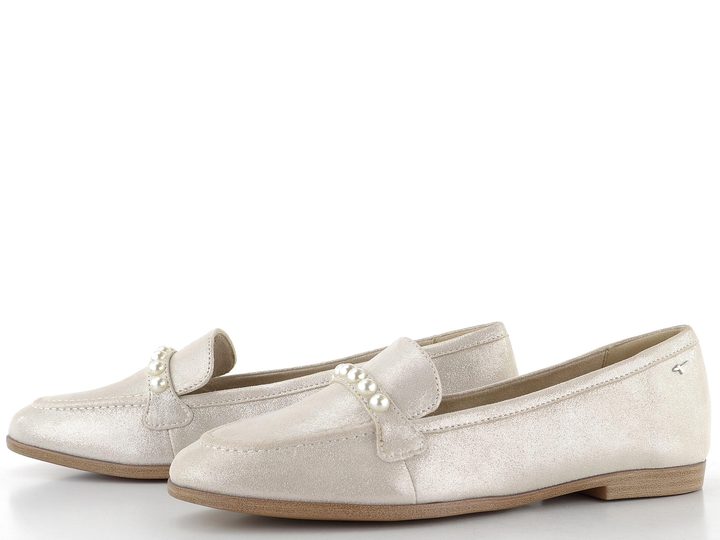 Tamaris kožené mokasíny Silver 1-24220-44