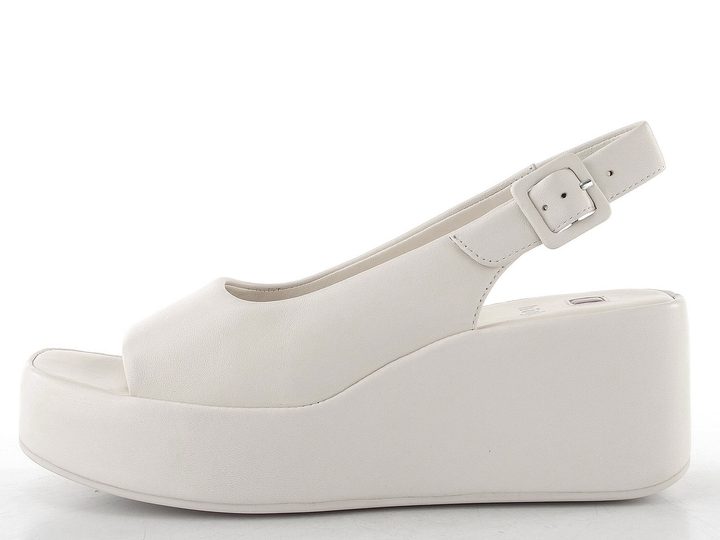 Högl kožené sandály na klínku creme 1-102510-1200