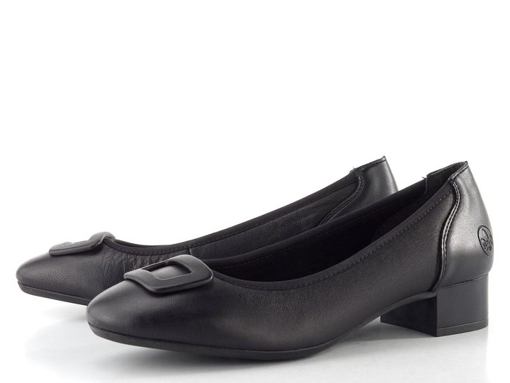 Rieker černé lodičky se sponou 43453-00