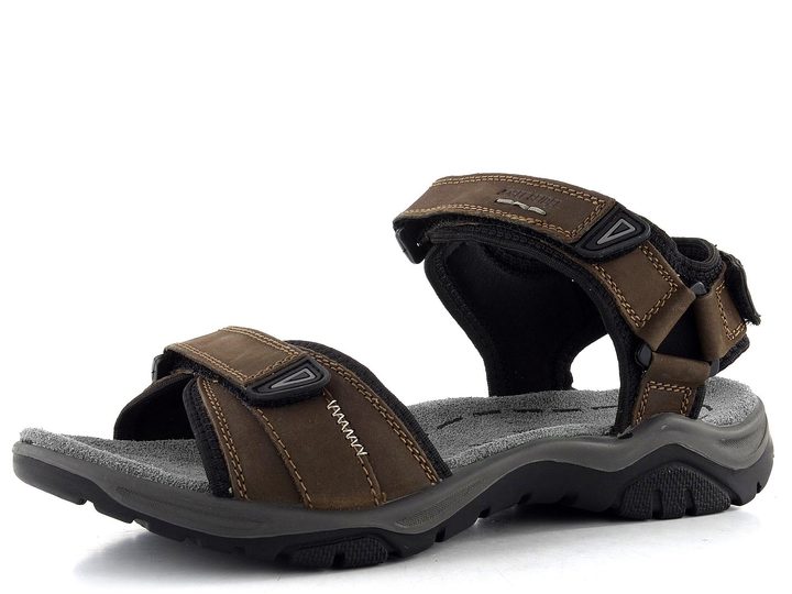 Josef Seibel sandály se suchými zipy hnědé 57201TE10