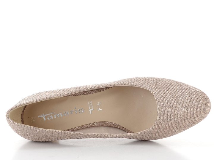 Tamaris třpytivé lodičky rose glam 1-22418-41