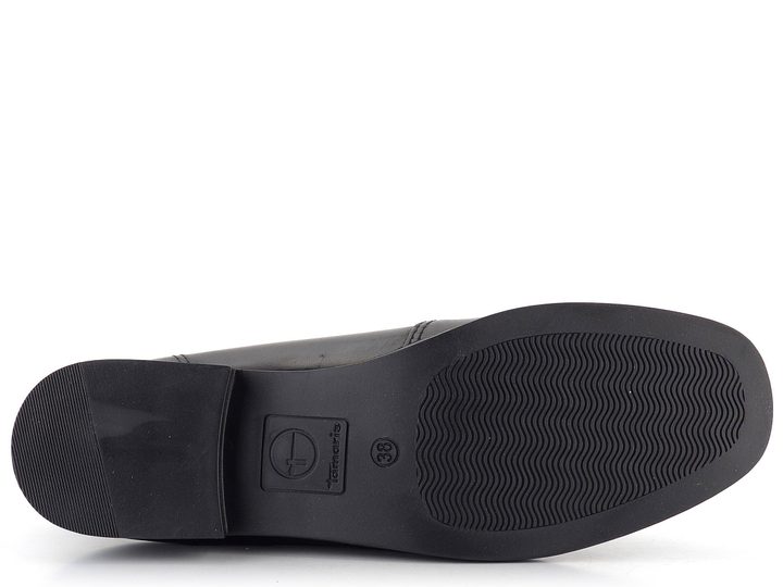 Tamaris mokasíny Black Leather 1-24213-41