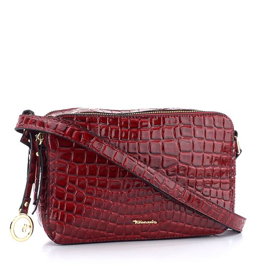 Tamaris červená crossbody kroko kabelka Diana 31211