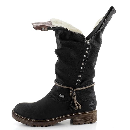 Rieker čižmy s membránou čierne Z4759-01