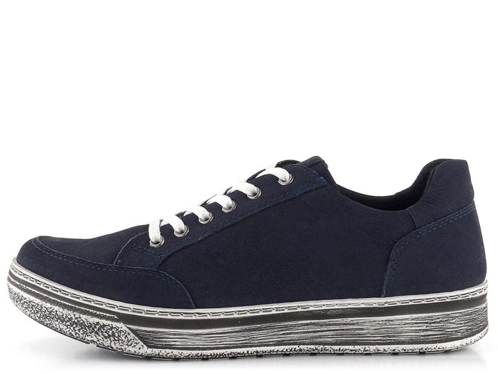 Looke nubukové polobotky tmavě modré Soleil L0797-04