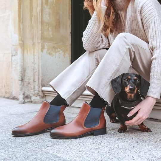 Pikolinos hnedo-modré chelsea členkové topánky Royal W4D-8637ST