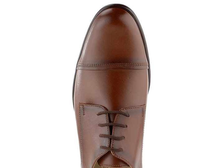 Barton celokožené hnědé polobotky 50419