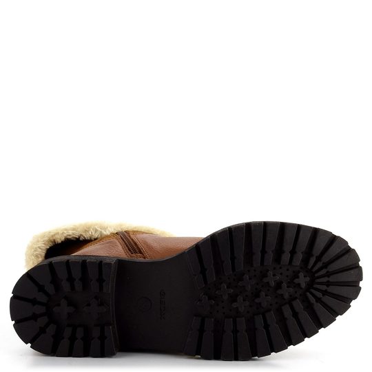 Geox polokozačky s límcem koňakové Iridea D04HRM02246C6001