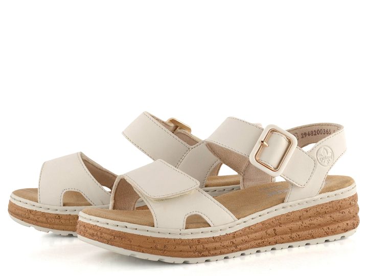 Rieker sandále s variabilnými pásikmi Porzellan 62760-60