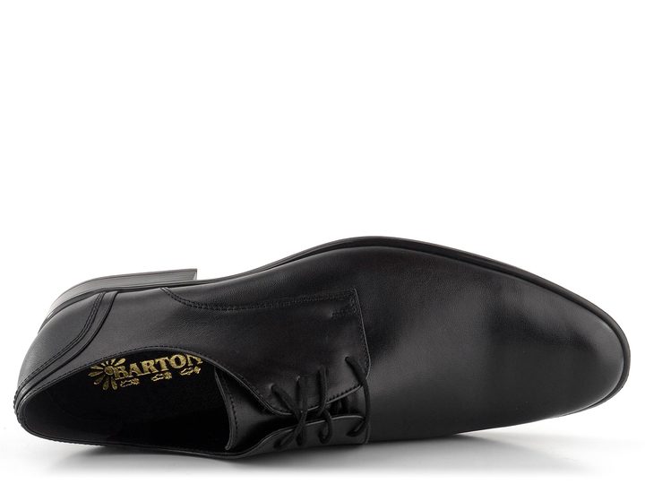 Barton kožené černé polobotky 50419