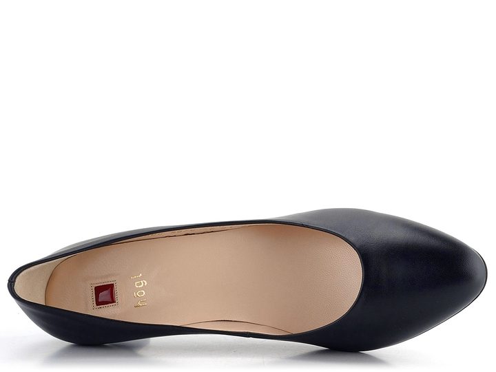 Högl hladké temne modré lodičky 0-176000