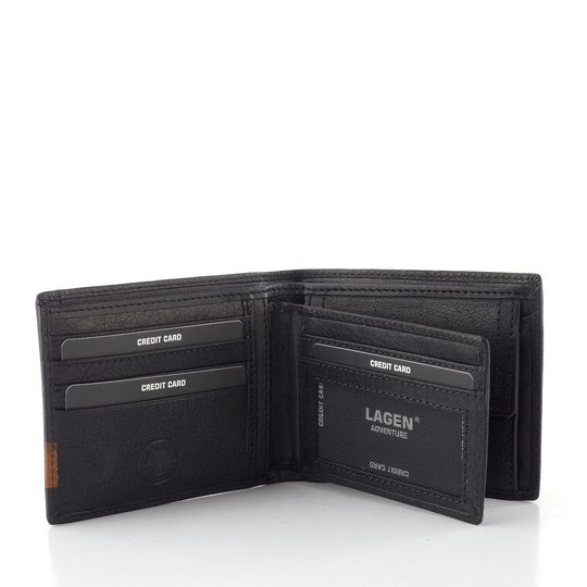 Lagen pánská peněženka černá BX003 Z