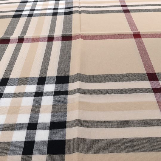 Fraas šál s kostkovaným vzorem béžový 631114-170