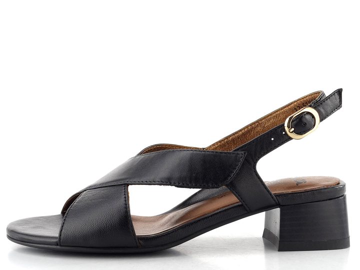 Ara dámské široké sandály na podpatku Graz schwarz 12-51802-01