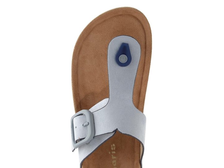Tamaris textilní pantofle/žabky light blue 1-27400-46