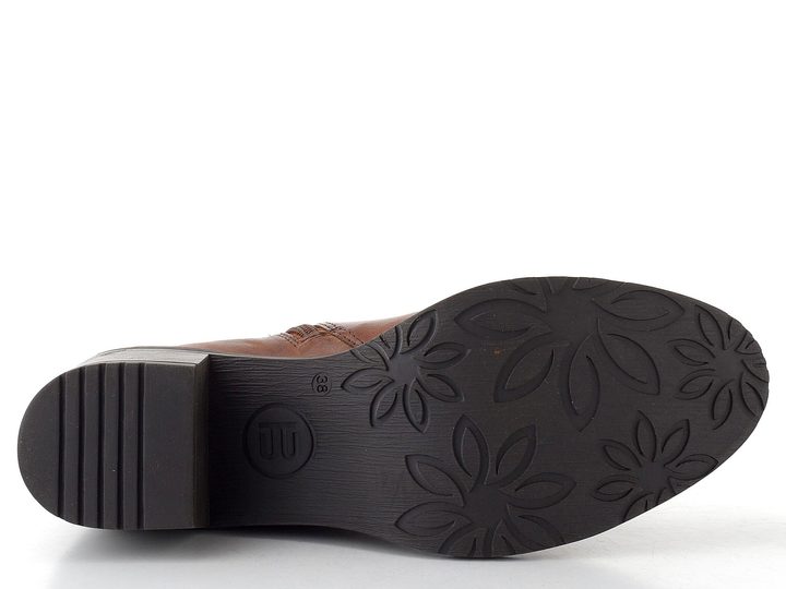 TT.BAGATT kotník na podpatku Cognac D11-7683C-4100