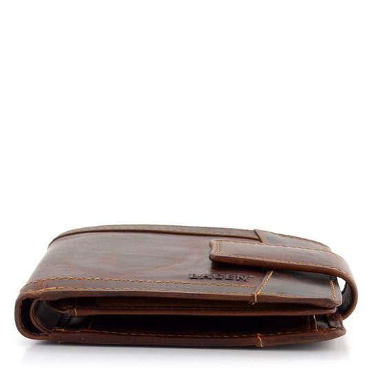 Pánská peněženka se zápinkou stínovaná hnědá V-05/M